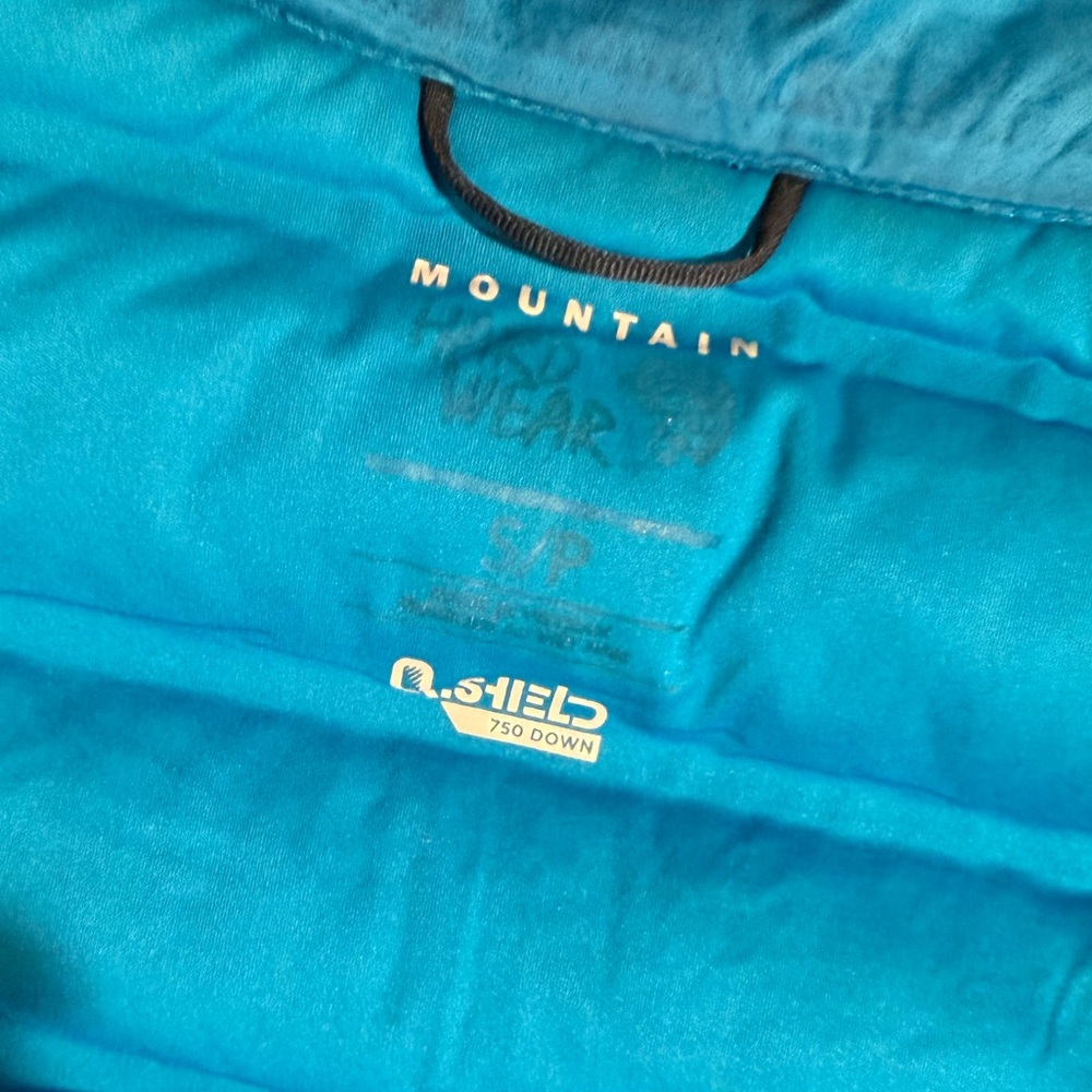 Mountain Hardware Stretch Down 750 Q Shield Jacket Blue Size S - Picture 8 of 14